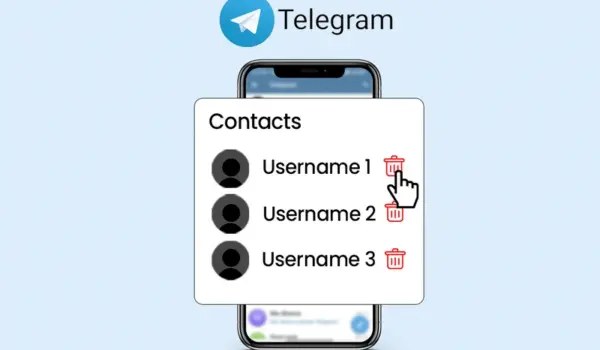 نحوه حذف مخاطبین تلگرام در اندروید